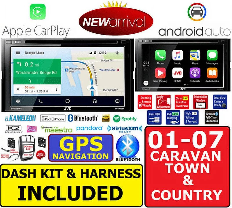 COUNTRY CARAVAN & CARPLAY 01-07 APPLE NAVIGATION TOWN SYSTEM AUTO GPS ANDROID
