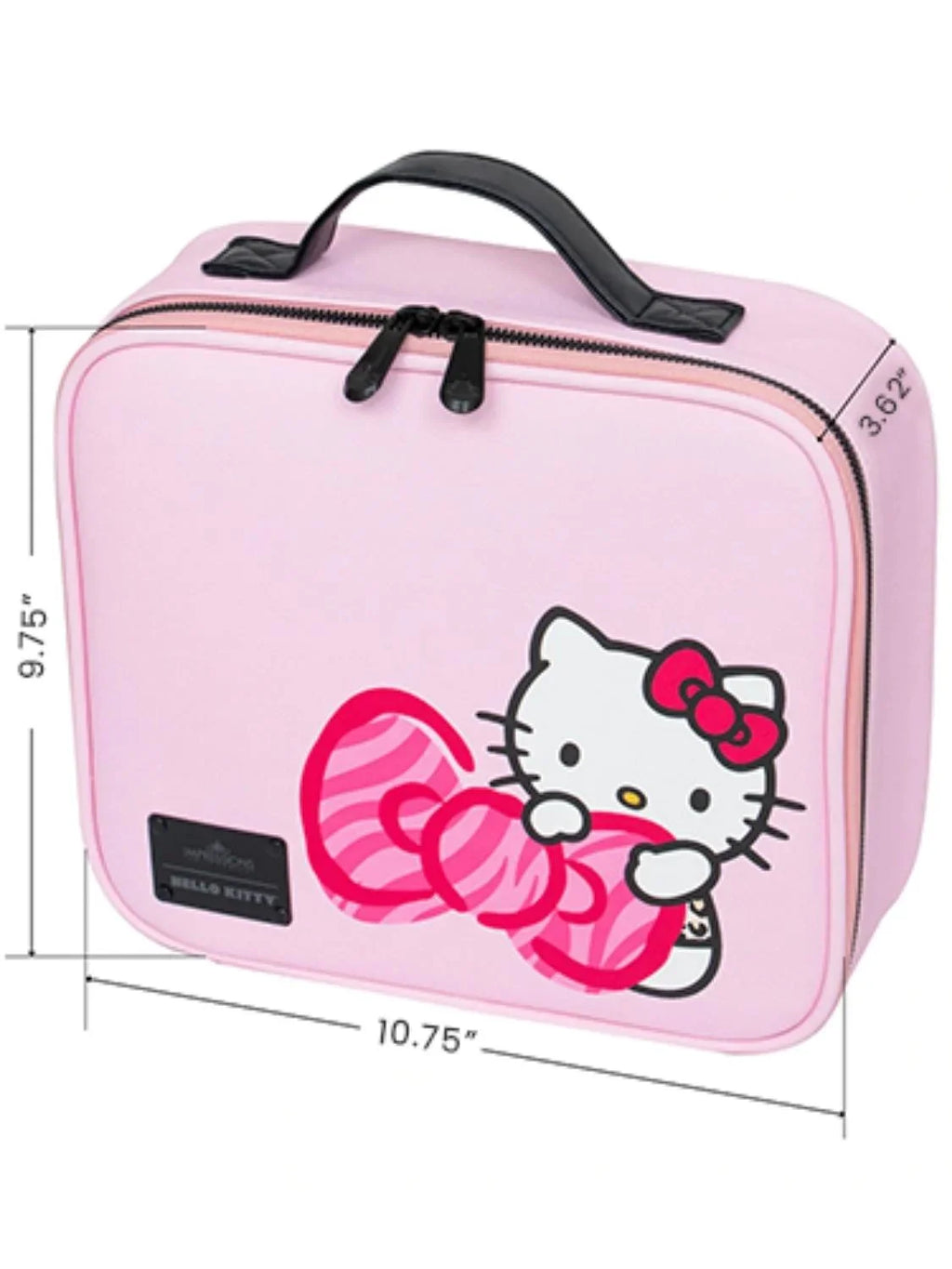 Bag Toiletry Travel Animal) Hello Faux Kitty Leather, Bag Cosmetic Impressions (Pink with Vanity