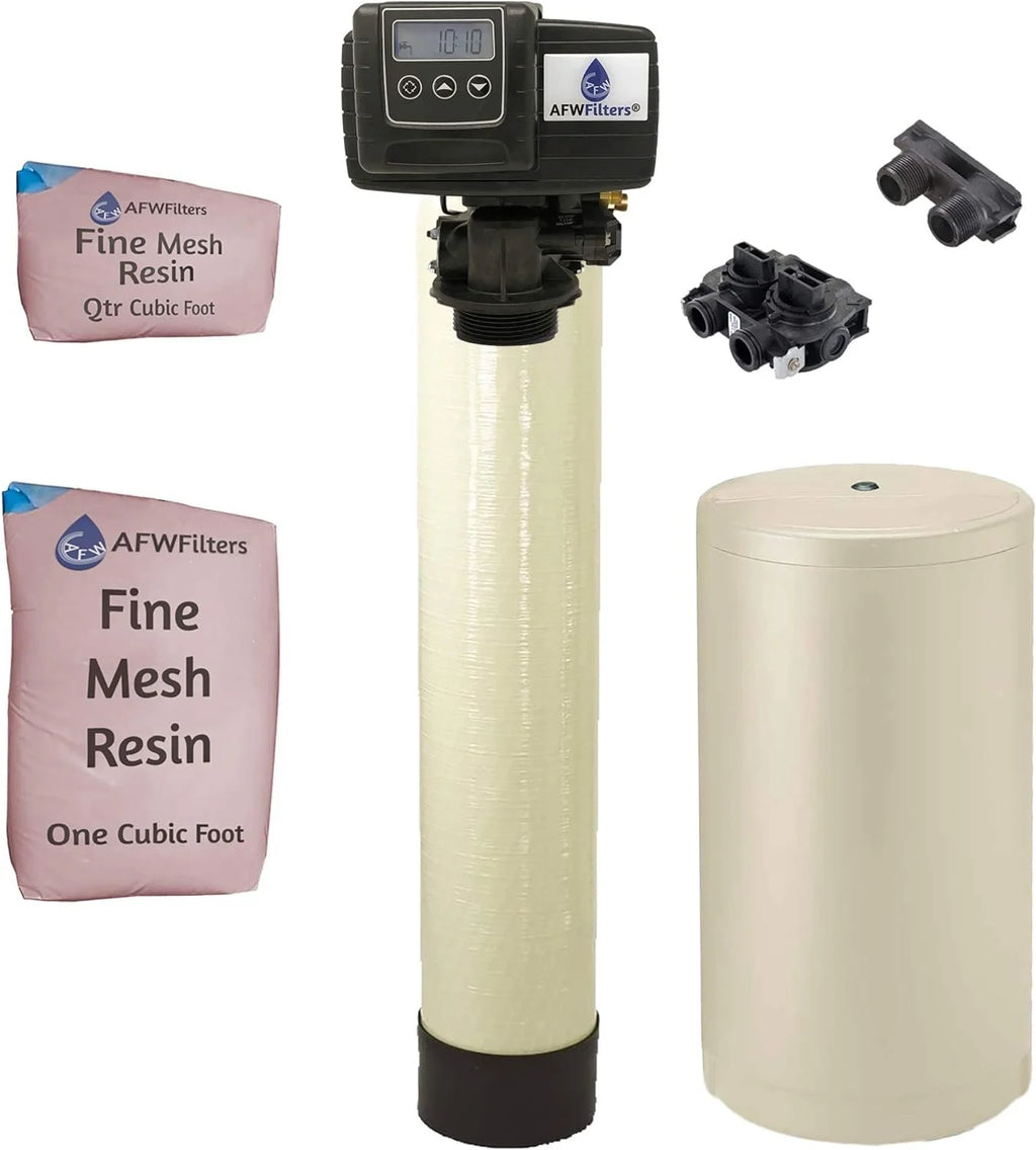 Combination for 2 softener Pro digital whole Almond filter house 40,000 5600SXT metered valve Grains, IRON iron Fleck water