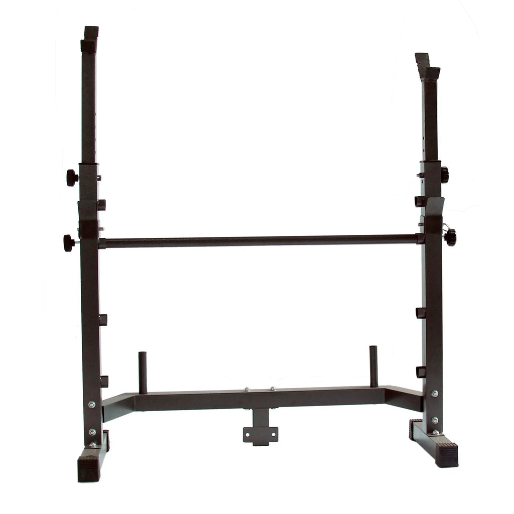 Weight Press Bench Adjustable Folding Bench Rack Full Body W/Barbell Workout