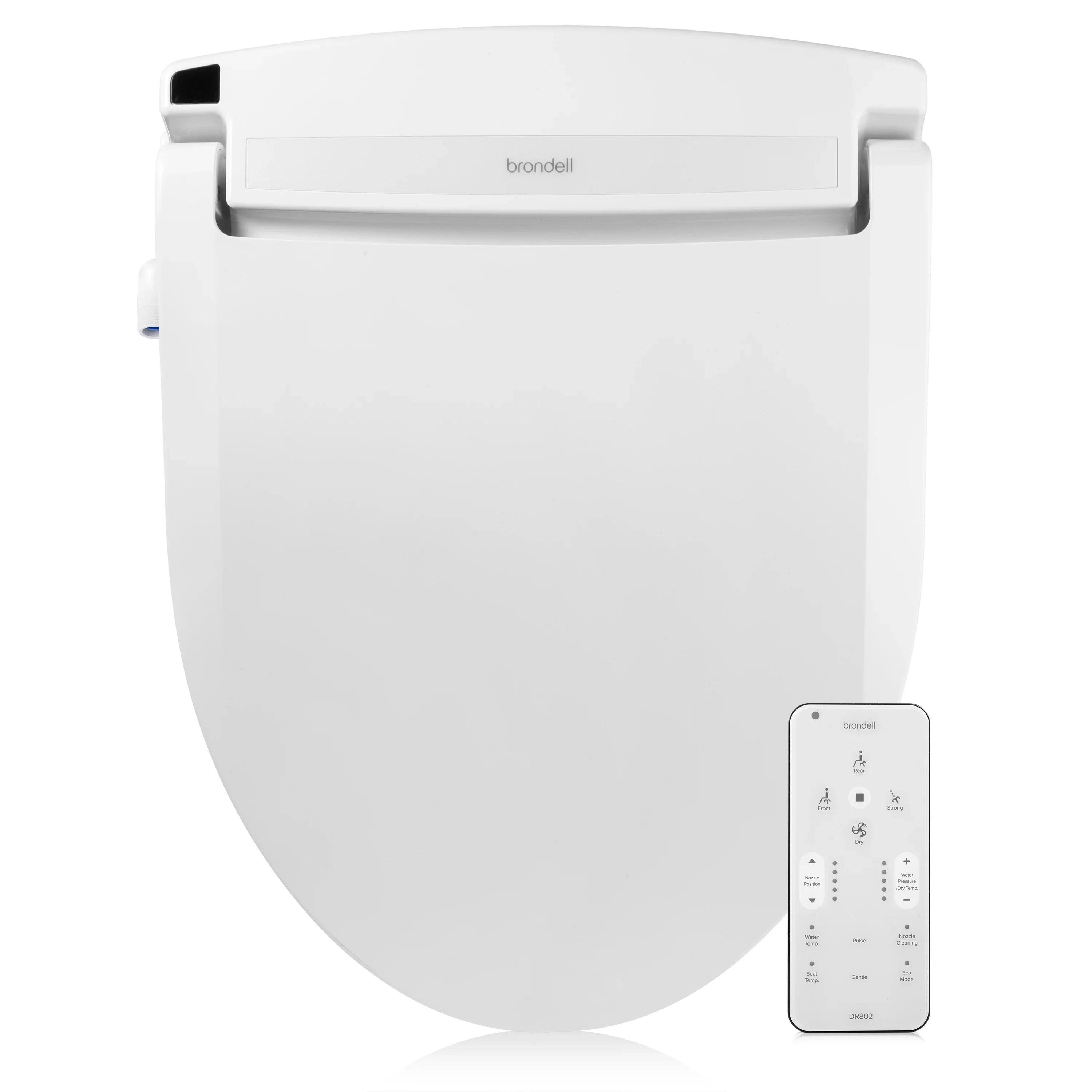 Bron Control, Remote Bidet with Round White Seat Toilet Advanced DR802 Swash
