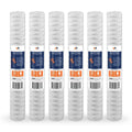 Cartridge 20 | 2.5" 5 inch PD-5-20, Water RO | Micron 6-Pack Unit 20" x AP110-2C, Universal Wound Any Replacement Filter for String Sediment 101-230, Compatible Aquaboon P5-20, CFS124-C20, with