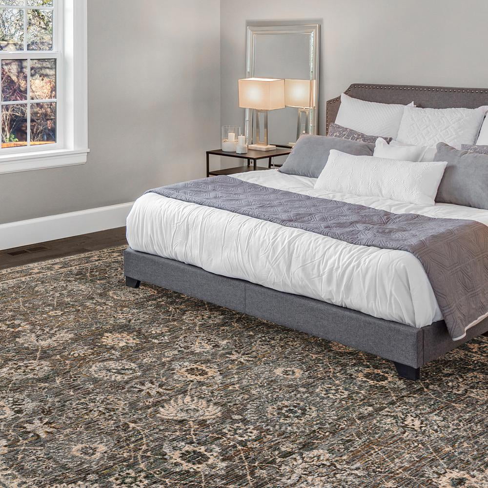 7'10" Rugs Yarra Dalyn YA5 Rug Pewter x 5'