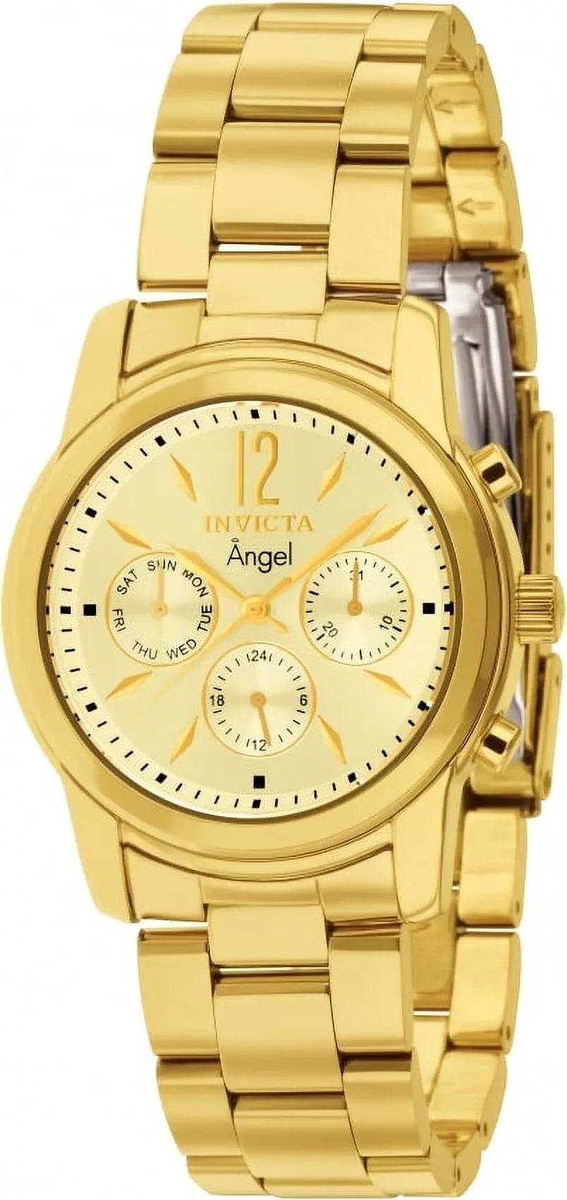 Women's Watch Angel Gold Invicta Stainless-Steel Quartz Fashion 12551