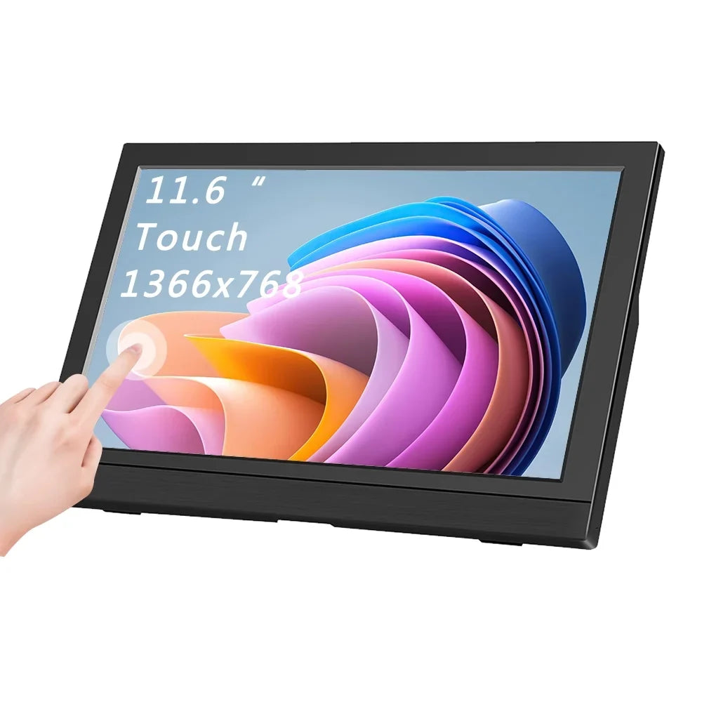 Inch TouchScreen 1366x768 PI Compture Gamer Raspberry PC XBOX Monitor 60Hz Stick PS4 Monitor Display 11.6 For Switch Protable