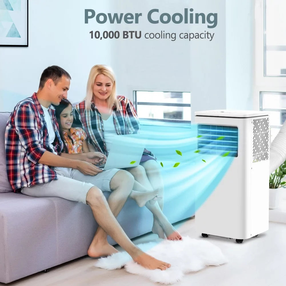 Conditioner Bedroom Freestanding Air Kit NPL-06C AC W/ Room Window Remote Dehumidifier BTU Portable Fan LifePlus Indoor 10,000 Unit