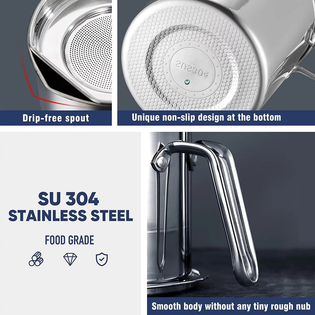 Frying / Steel & 2L Mesh Oil Lid Container,with Strainer oz,Food 67.6 Strainer Grease Storage Non-slip Storing fl Grease Cooking Can Pot Strainer Fine Oil Dust-proof Stainless Oil Tray,for