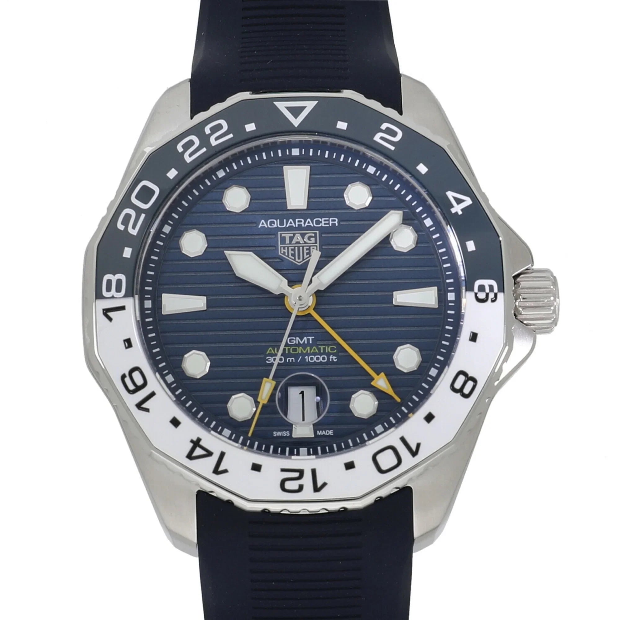 GMT (New) Watch Blue Heuer Pre-Owned Men's Caliber 300 WBP2010.FT6198 Professional Aquar 7 Tag