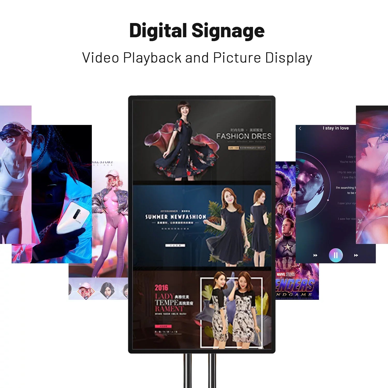 43 Whiteboard, Android for Inch Interactive Electronic iOS Mirroring Live inclued) Whiteboard, and Display for Classroom Board, and Advertising Smart Mount Screen (Wall JYXOIHUB from Streaming,