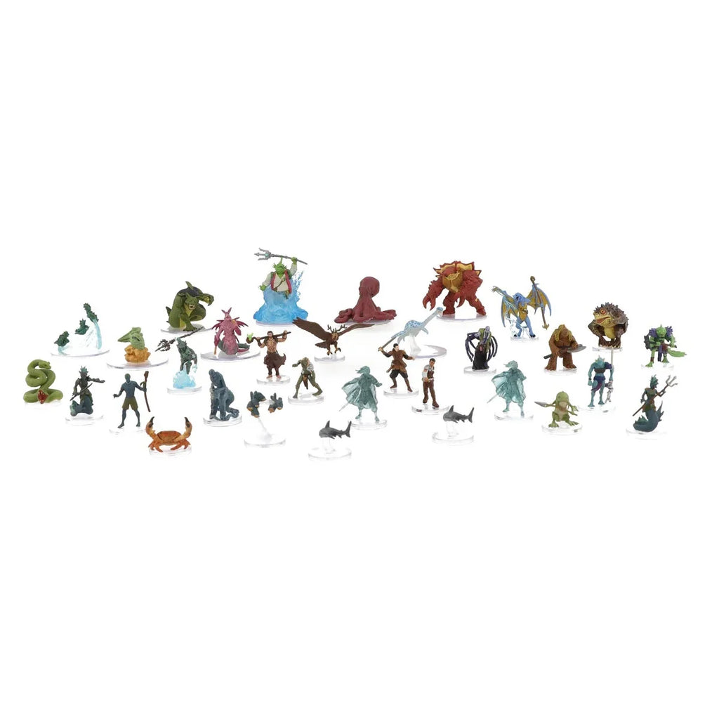 '- Figurine Set & Pack & Dragons Icons Brick Shores Dungeons the 8 Wizkids of Seas Realms Booster 28 of