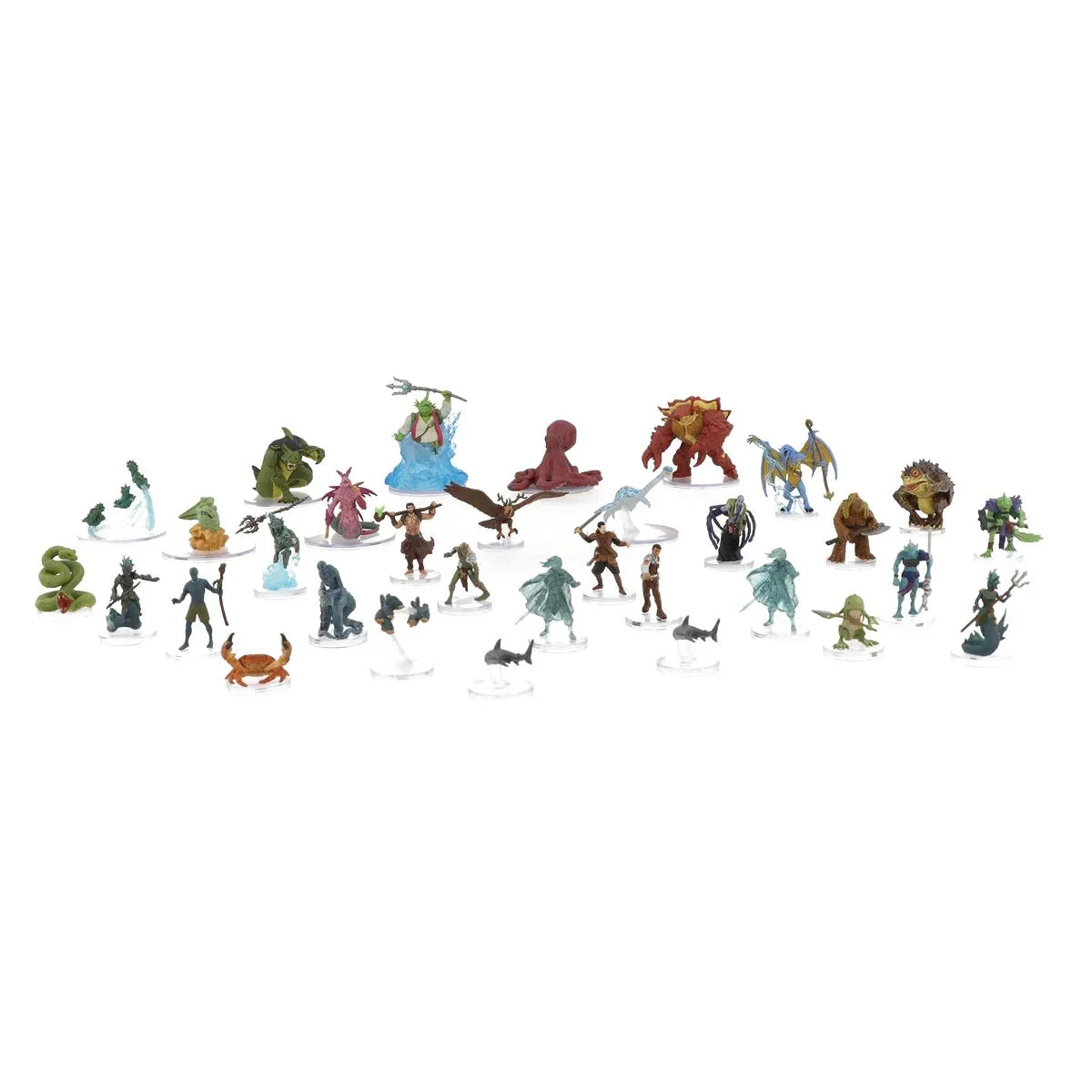 '- Figurine Set & Pack & Dragons Icons Brick Shores Dungeons the 8 Wizkids of Seas Realms Booster 28 of