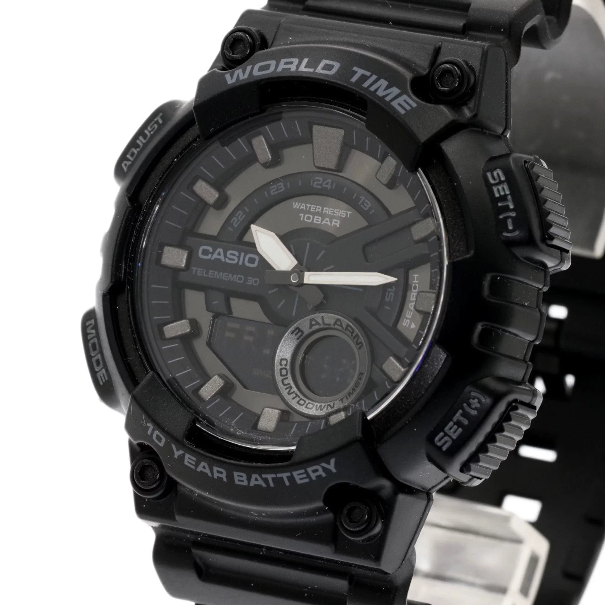 Steel/Rubber AEQ-110 CASIO Stainless Casio Watch (Good) Pre-Owned Men's