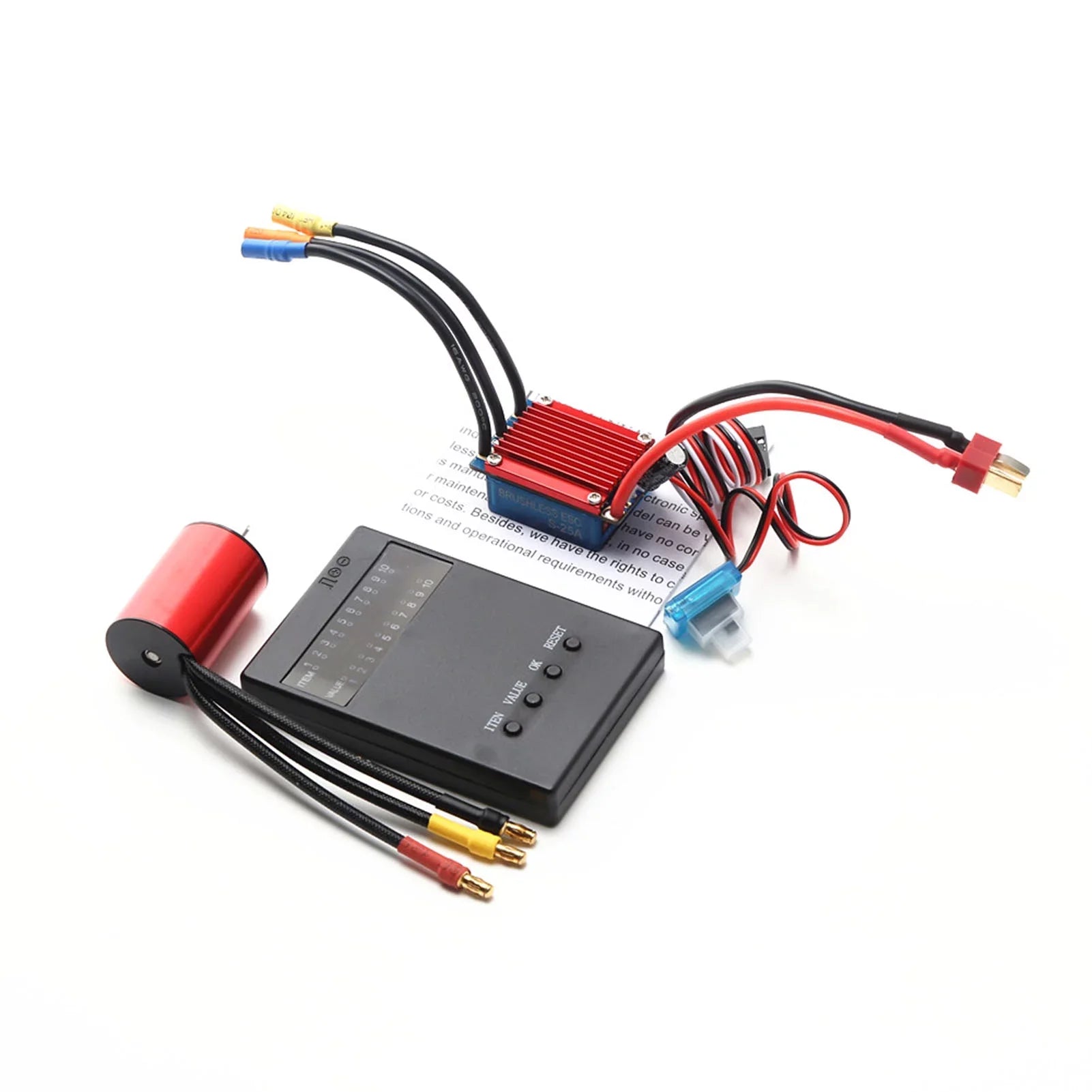4800KV RC S2435 4P Electric Brushless Servo ESC 2.2KG 25A Speed Controller 116 Truck Sensorless Programming Motor for Brushless Car 118