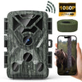Trail Camera, 48MP Trail Wifi Home 1080P Vision Security Camera with LCD Hunting Activated Game Motion Angel 120° SUNOYAR 2.0" Night Cameras for Waterproof, Wide