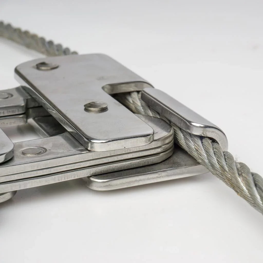 10mm Fall Steel, Rock Stainless Grab Climbing Rock Hardware, Ultralight Climbing Rope Rope - Rope Clamp for Riser