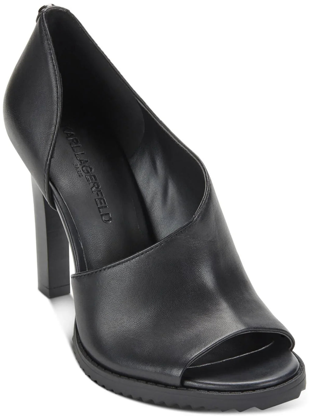 Lagerfeld Karl Brette Paris Insole Leather Sandals Comfort Womens Dress