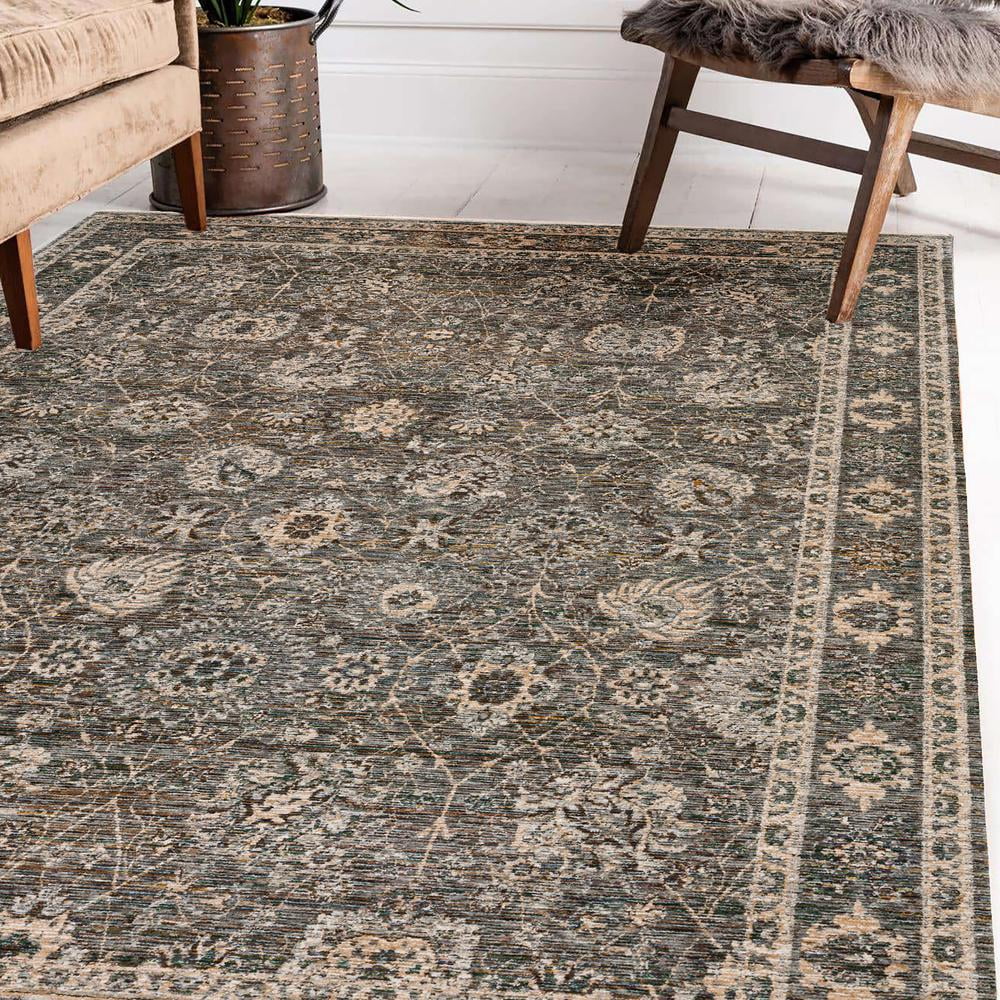 7'10" Rugs Yarra Dalyn YA5 Rug Pewter x 5'