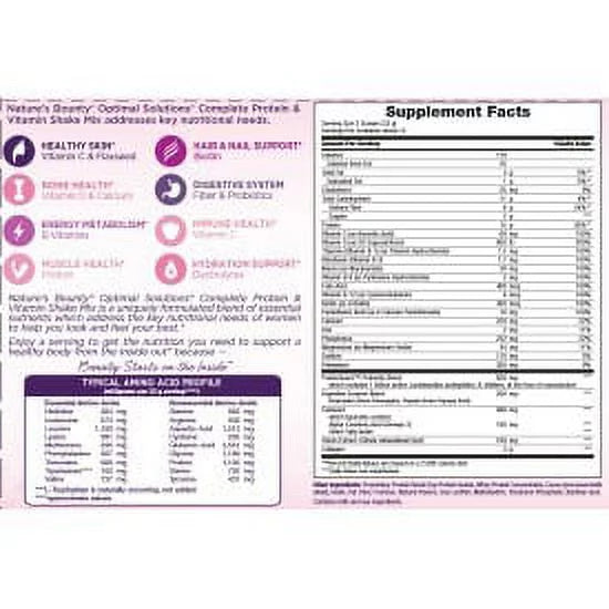 Bounty Optimal Solutions Nature's 1 Collagen, Lb Powder With Protein Vanilla,