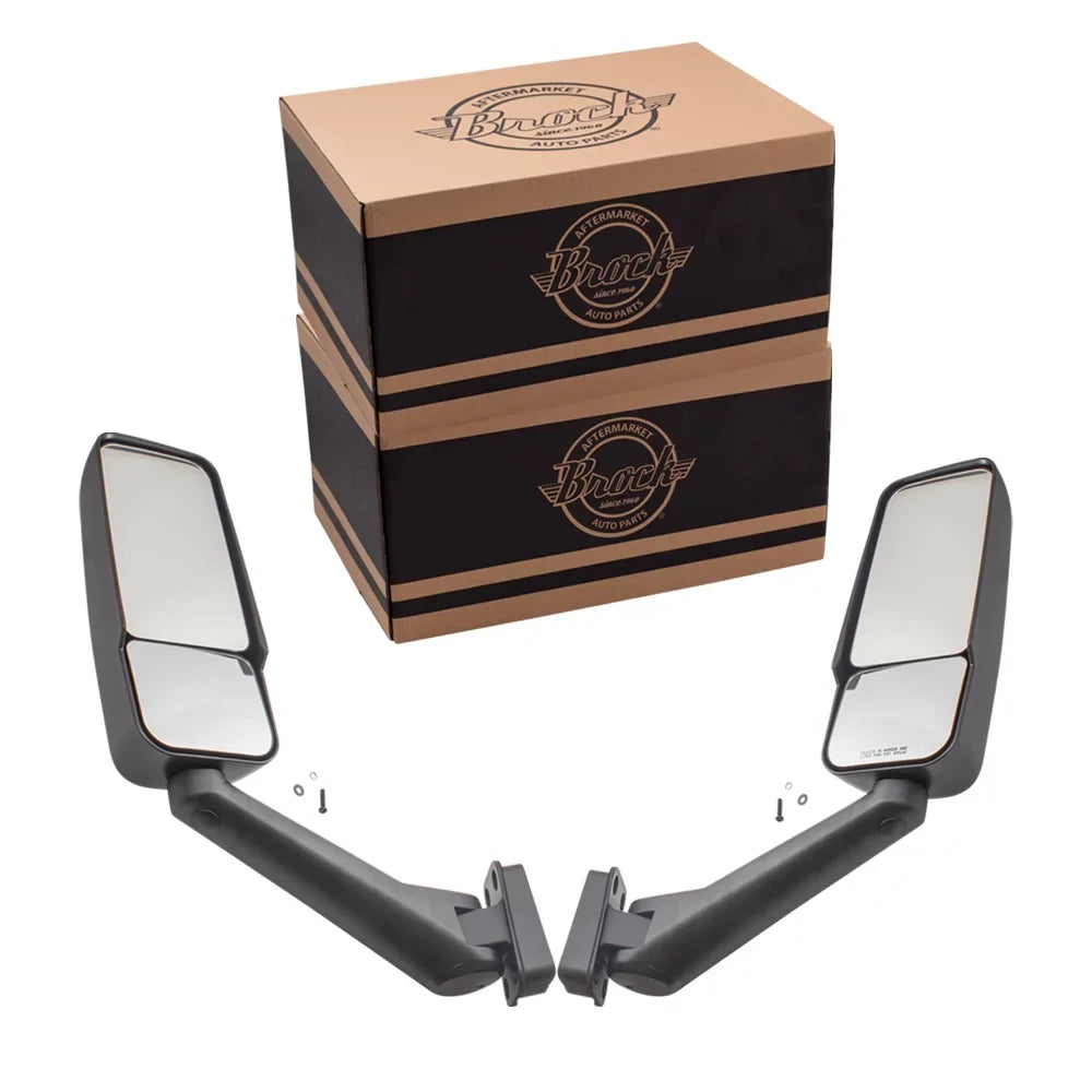 2003-2009 25886110 Replacement and Driver Side Mirrors Door with Manual Compatible Set Passenger Truck Brock Kodiak Topkick View