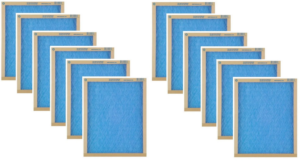 12" 112121 Quantity 1" 12" Panel - Blue Fiberglass 12 Spun MERV of Filter 2 Furnace x Flat Air True x Disposable