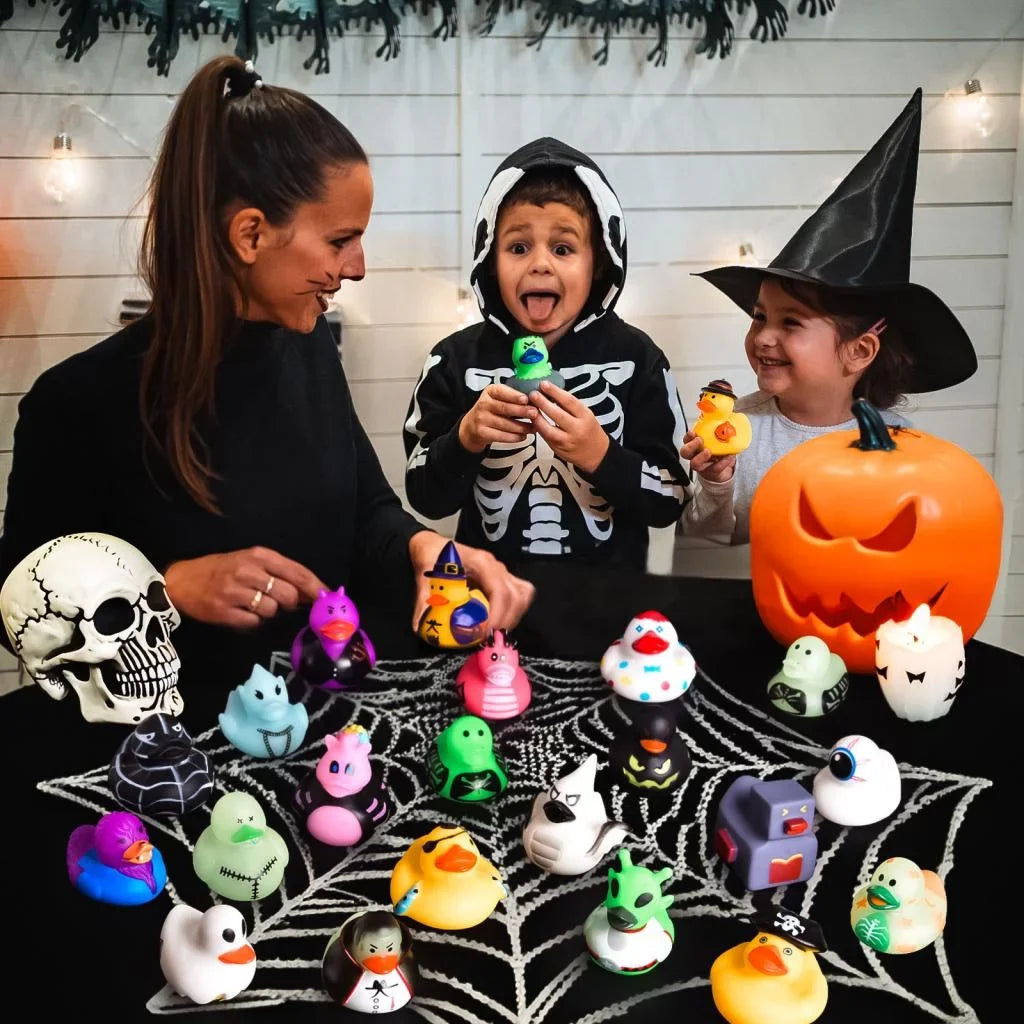 Showers,Halloween Ducks Pcs Treat,Halloween or 24 Baby Trick Decor Halloween Fun for Party Favors Bath Ducks,Rubber Little Toys Rubber Toys