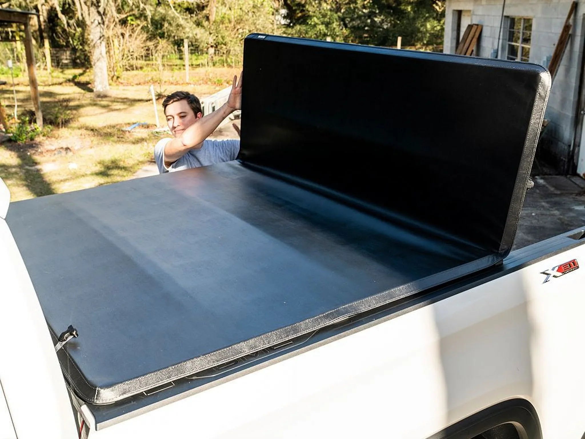 Tonneau 59317 (61") - Ranger Tri-Fold 2019 2023 5' | Bed Ford | 1" Cover with RealTruck Compatible by Soft Truck Bed ETX Gator