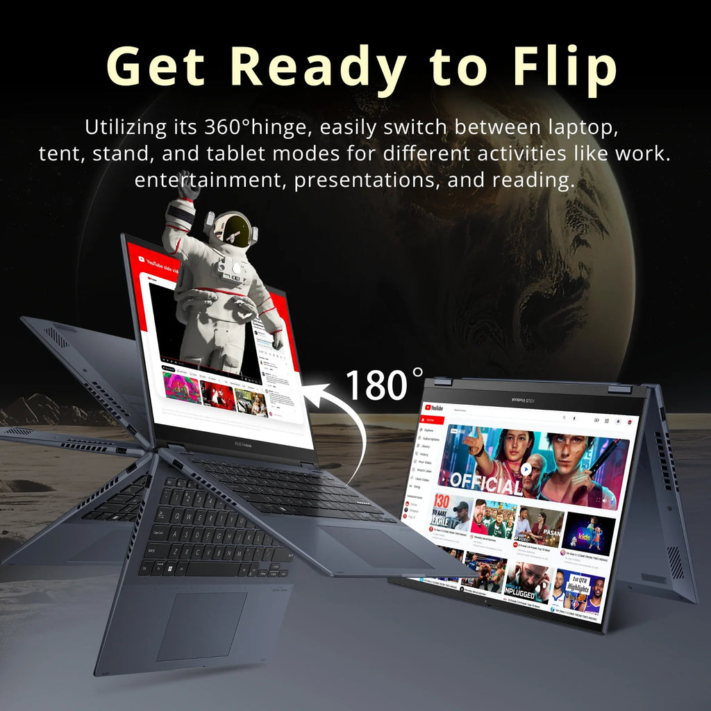 RAM, 14" Core Display, i5-12500H Blue, 14 Intel Flip Card Touch Hotface 512GB Vivobook 8GB 11 32GB CPU, Home, S NumberPad, 4, DDR4 Quiet FHD USB Windows SSD, ASUS Thunderbolt