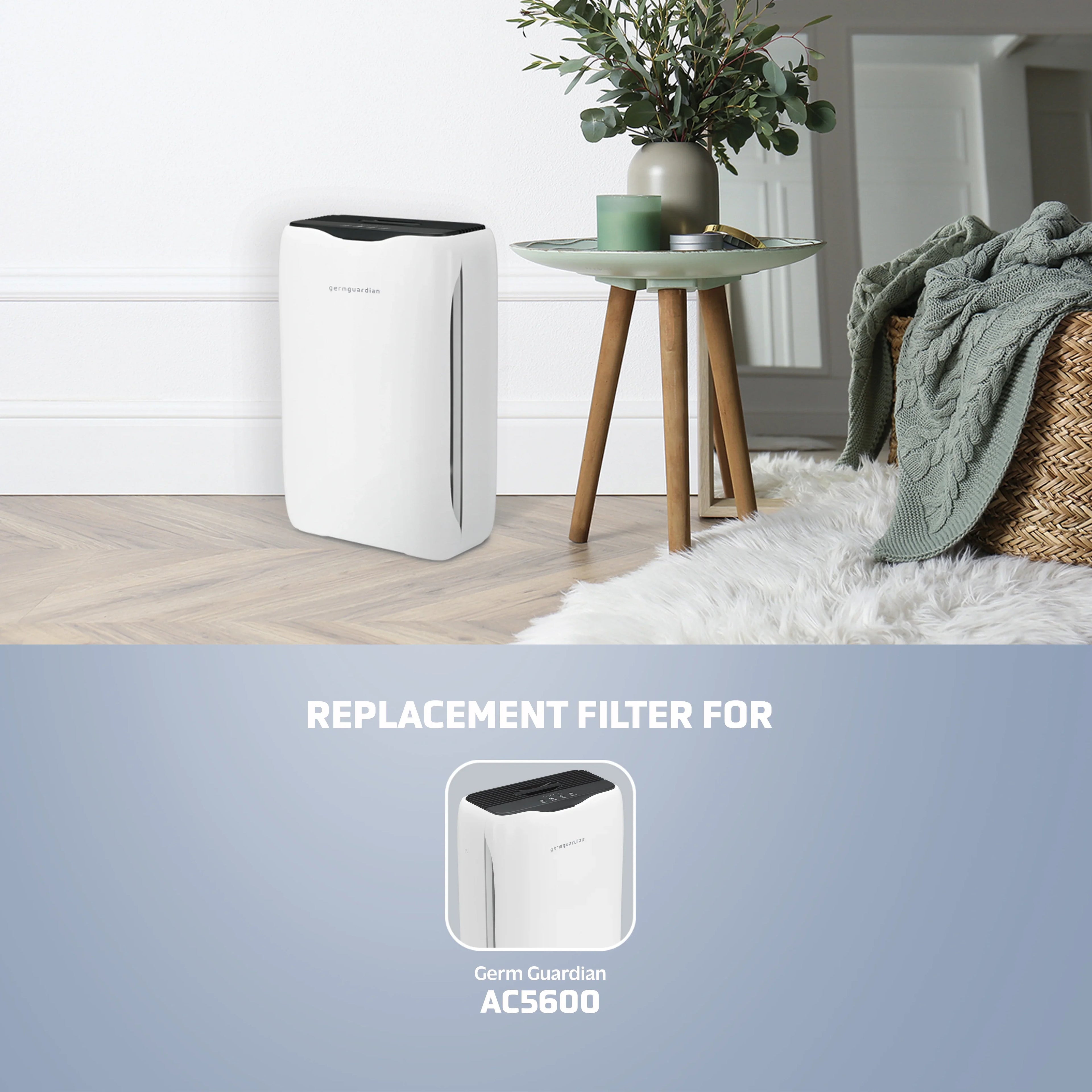Air True Filter Filter for GermGuardian HEPA N Replacement AC5600 Purifier, FLT5600 Pure