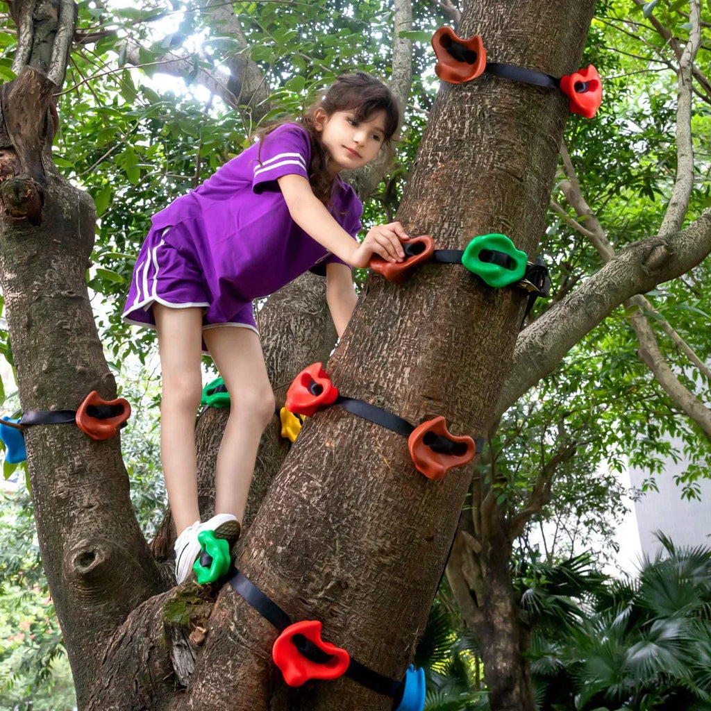 Climbing Obstacle Warrior Course 18 6 Tree Outdoor Kids Ratchet Rocks Tree Living Holds Large Climbing, Climbing and Sturdy Brizi Straps for Training for