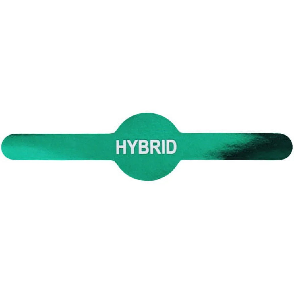0.6 500 Tube | Green Metallic Pack InStockLabels.com Pre-Roll Labels 2.5" Tamper | x Vial Safety -