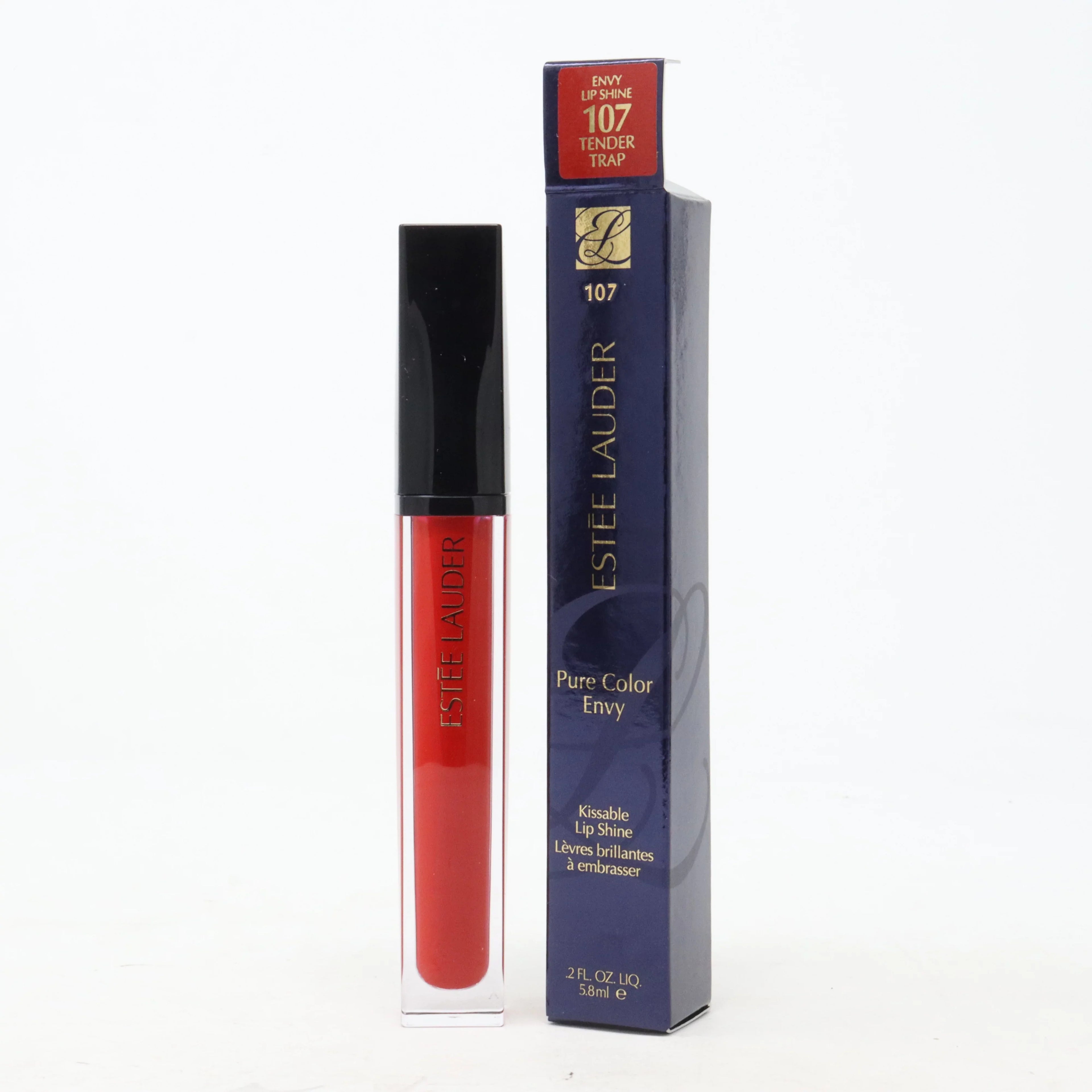 Lip Estee Gloss, Pure Color Lauder ml (Tender 5.8 •• Kissable Envy 0.20 Lip / Trap) oz. Shine