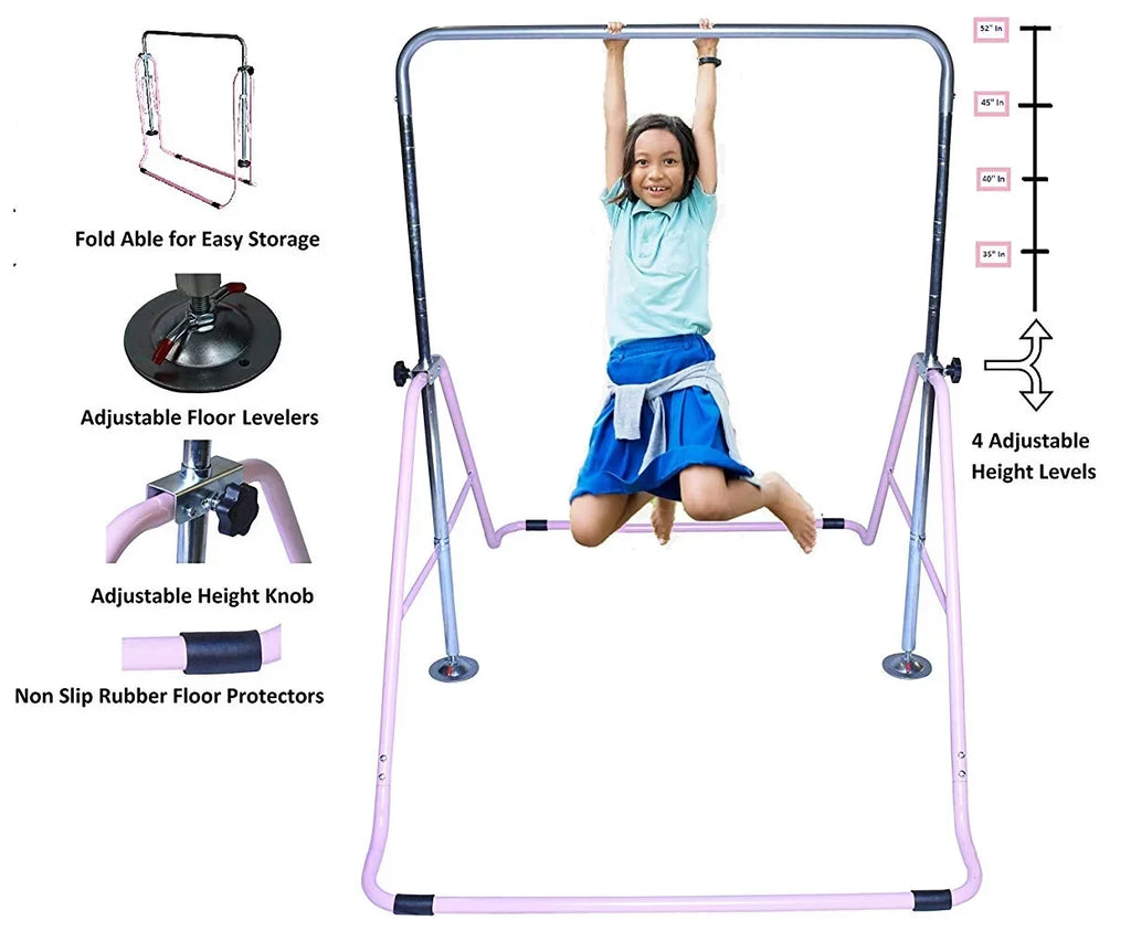 Tower Climbing Gymnastics Gym Jungle Pink Bar, Progymnastics Junior Bar Bar Training, Kip Bar, Monkey Horizontal