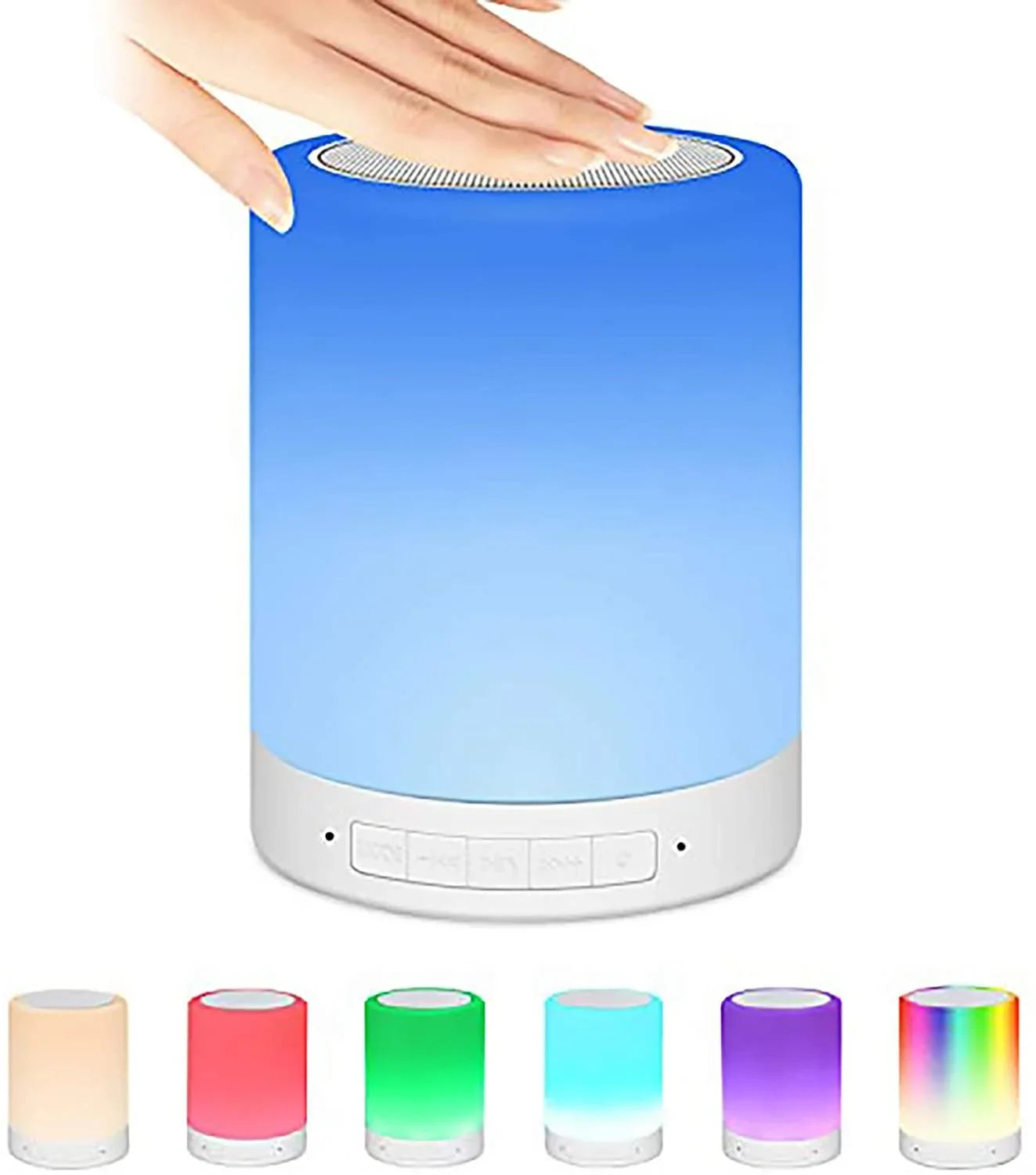 Smart Light Card Bluetooth LED Night Alarm Music Wireless clock Lamp Pluggable Speaker