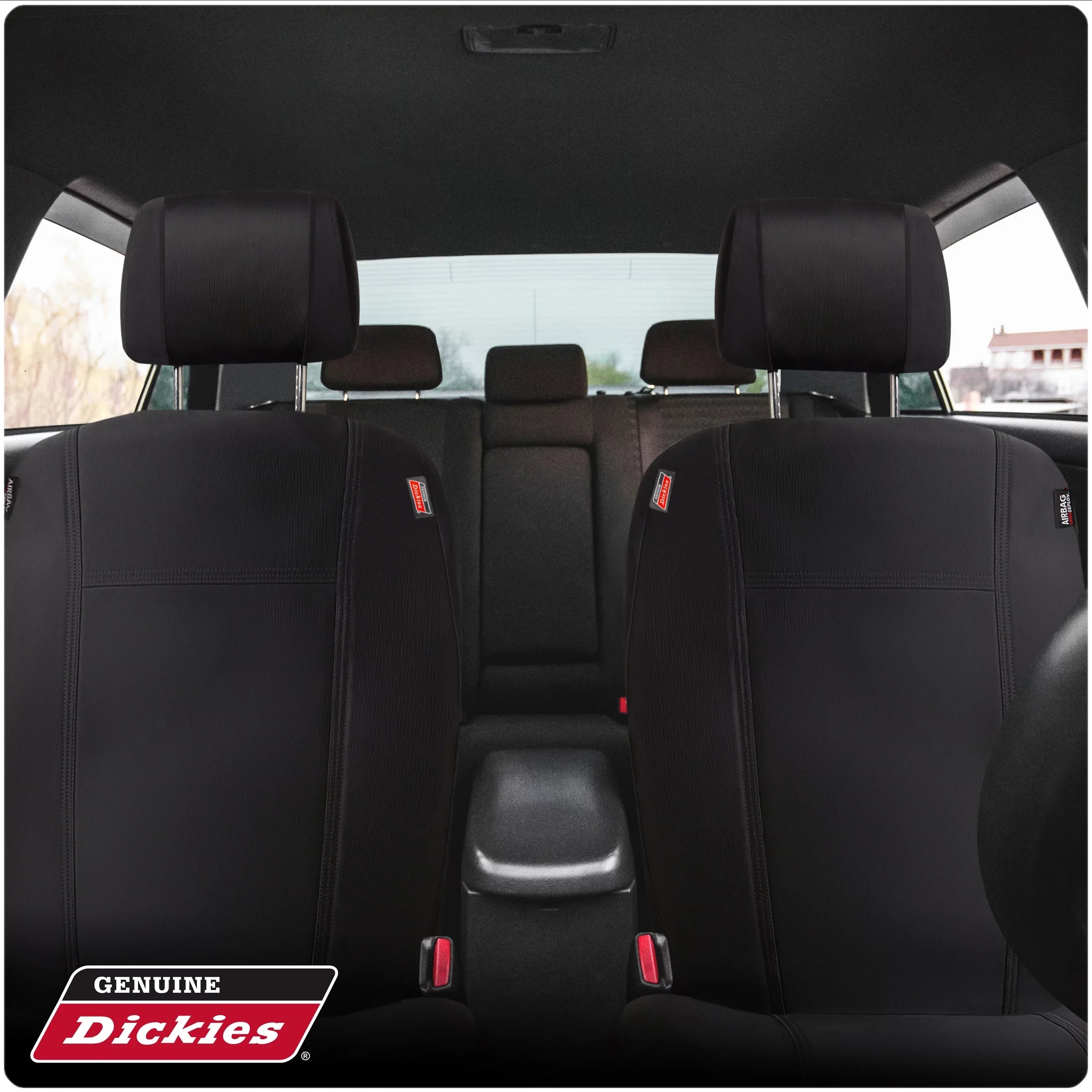 Protect Front Pets, Covers, Black from Car, Dickies Seat 2-Piece Fit Puncture-Resistant SUV Universal Truck,