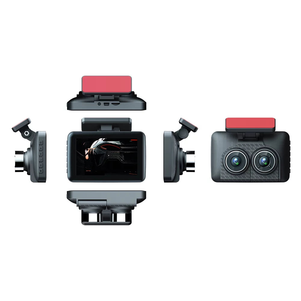 Driving Recording Rearview Car Safety Dash Angle Car Cameras Cam Camera Dcenta 3 Car Auto Recorder 4in Video Clear Mirror Camcorder Recorder Wide