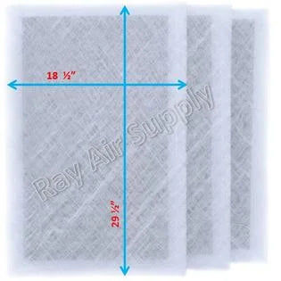 Supply Pack) 20x32 Filter Air Pads 20x32 (3 Refills RayAir Dynamic Replacement Cleaner