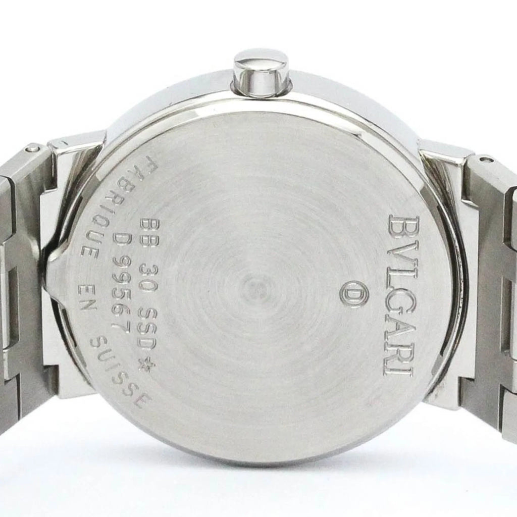 Watch Bvlgari BF565431 Unisex Quartz (Good) Polished BVLGARI BB30SSD Steel Pre-Owned Bvlgari