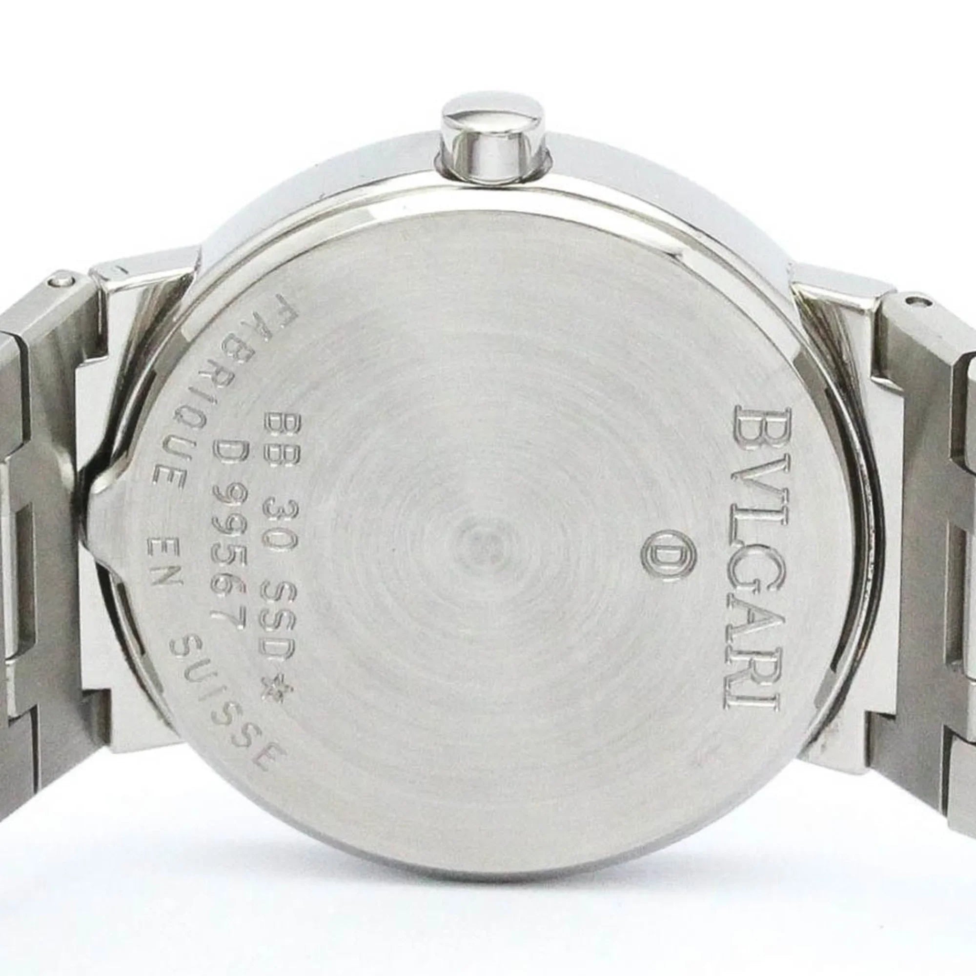 Watch Bvlgari BF565431 Unisex Quartz (Good) Polished BVLGARI BB30SSD Steel Pre-Owned Bvlgari