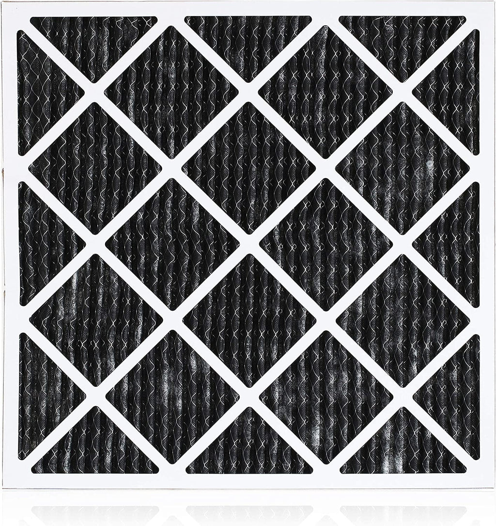 8 Filterbuy HVAC Activated Furnace MERV (5-Pack) Air Pleated Filters with AC Carbon 25x25x1 Eliminator Odor