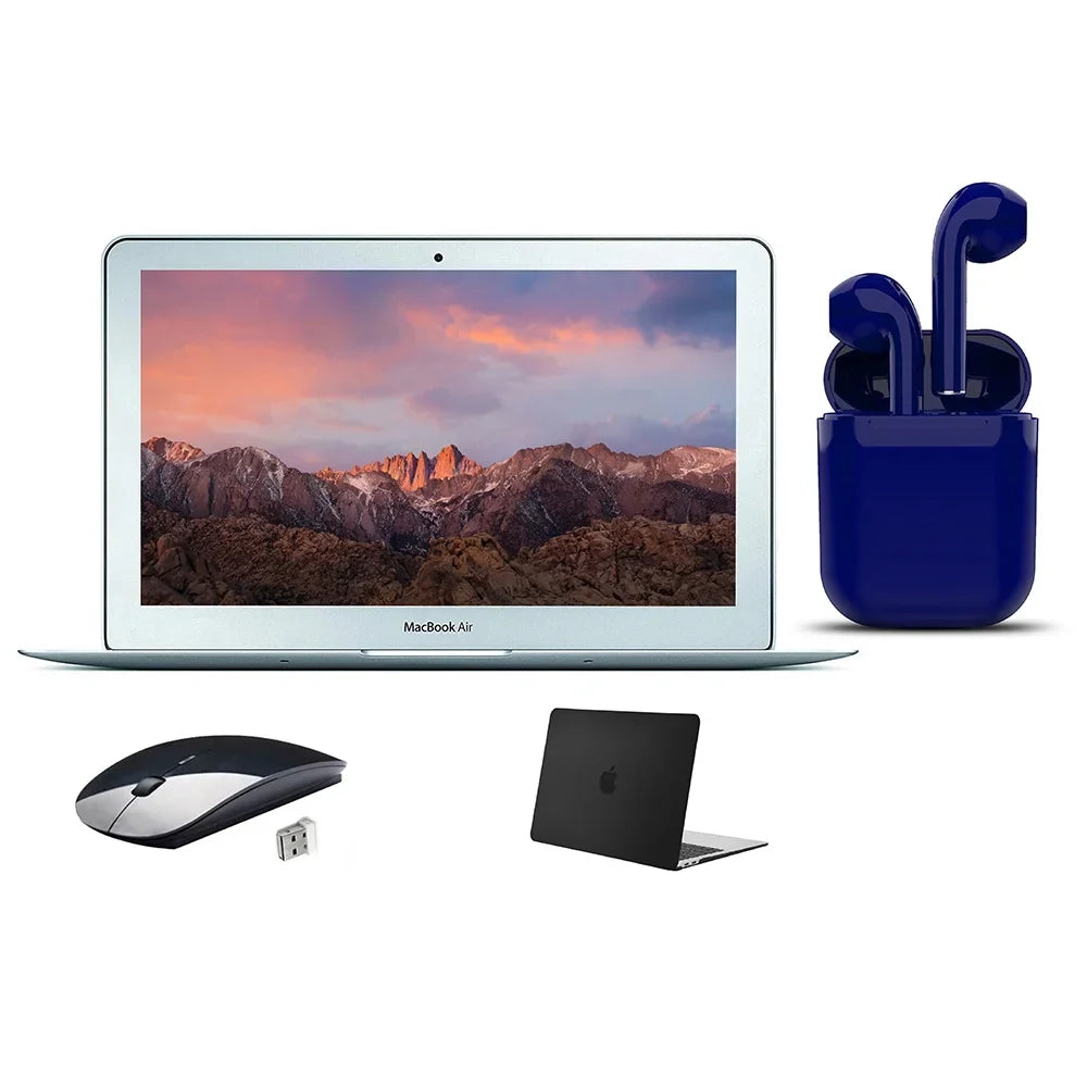 Intel Restored By Day Black  RAM Mouse, MacBook Core 4GB SSD Bundle: (Refurbished) Case, 11.6-inch Bluetooth/Wireless intel i5 128GB Express Wireless Air Certified 2 Airbuds