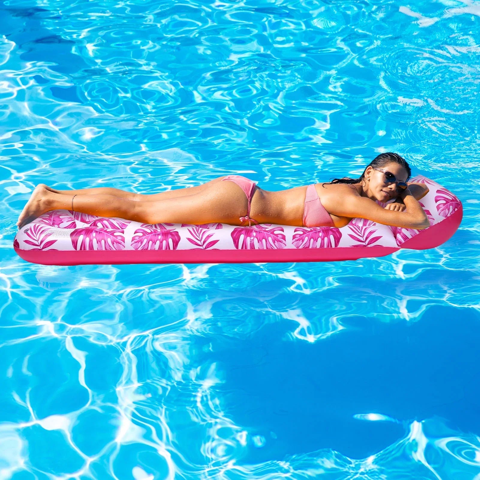 Personal for 2Packs Lounger Adult Pillow, Tanning Float, Pool Lounge Inflatable with Hengguang Pool Floatie, Pool Suntan Summer Raft x Party Tanning Tub 36" Water 70"
