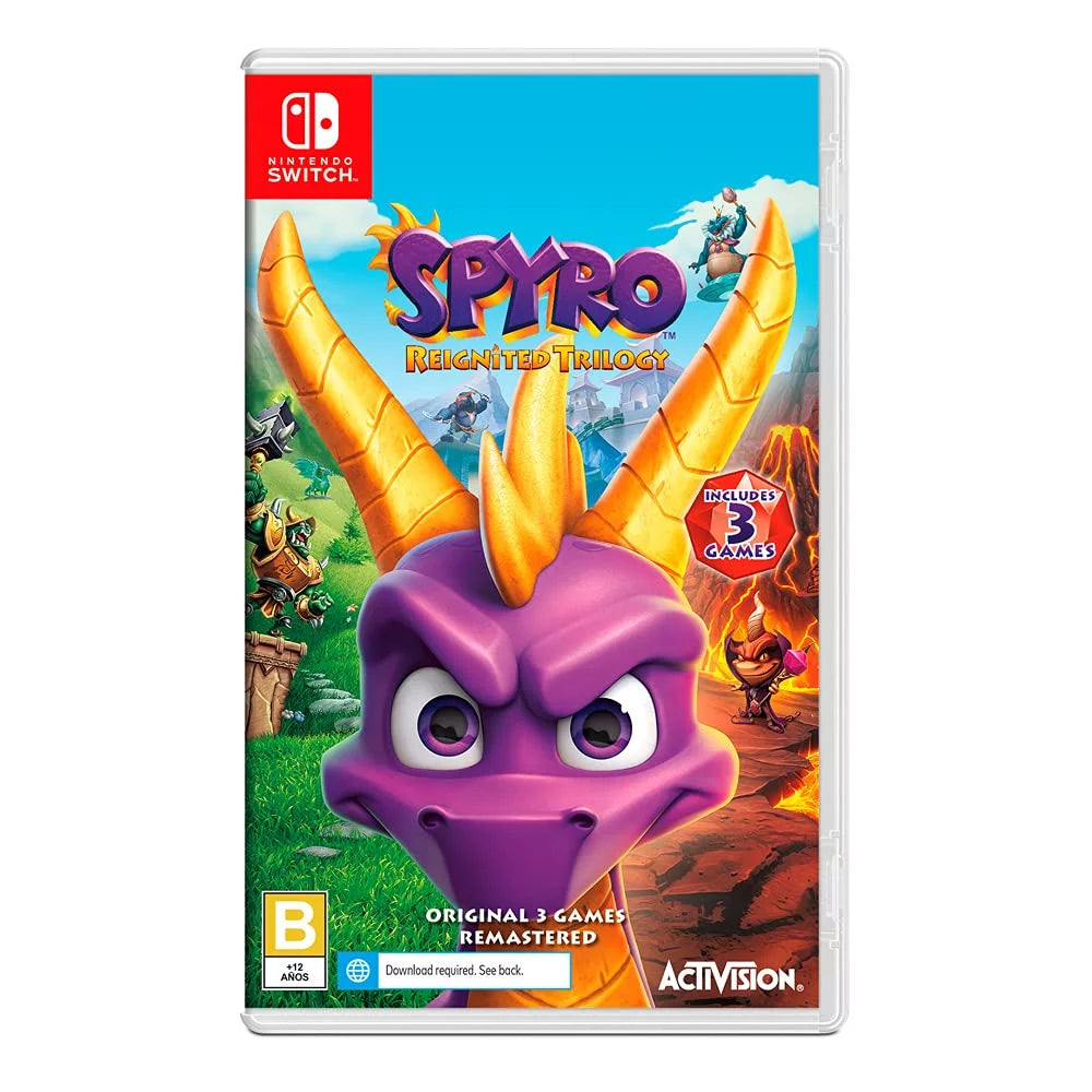 Brand - Region Free New Nintendo Sealed Switch LATAM - - Trilogy Spyro Reignited