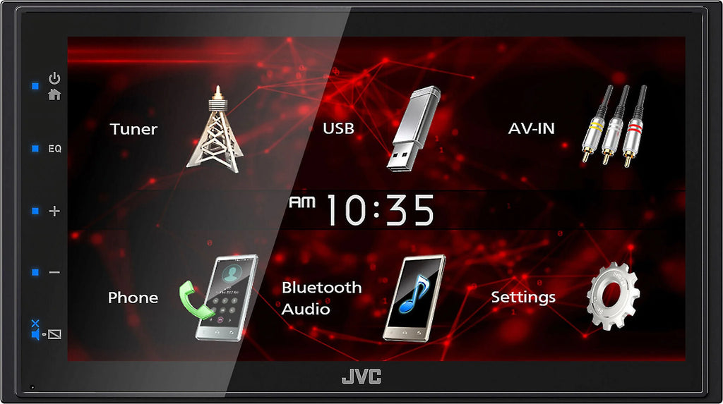 For KW-M180BT Camera 6.75" CAM1800 + JVC Backup 2 Mirroring Player Media DIN Bluetooth Android USB