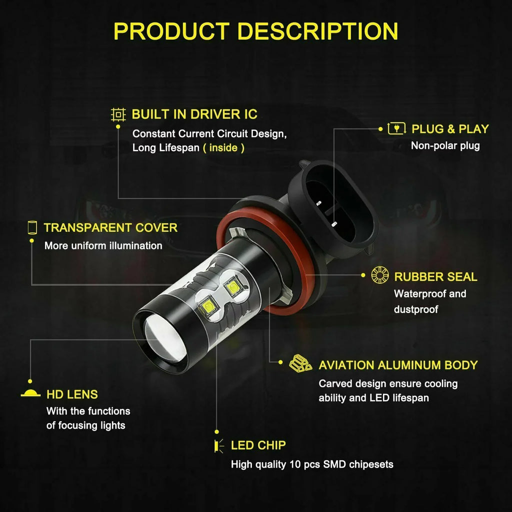 HID H8 Bulbs Headlight H11 CX-5 4pcs Fog 2018 Led Lights SKN D4S for Mazda