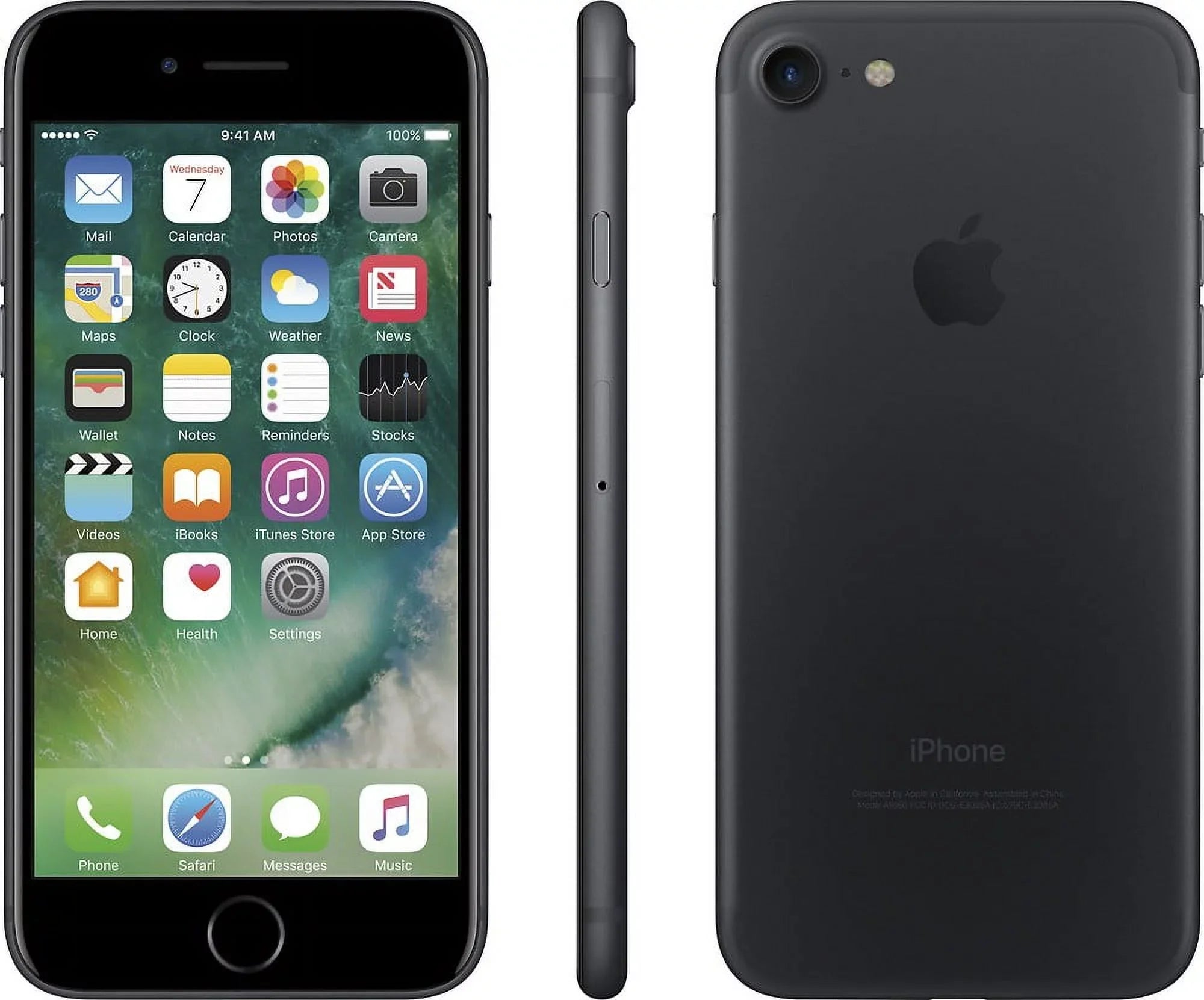 128GB, Good) iPhone GSM Pre-Owned Black 7 - Unlocked  (Refurbished: