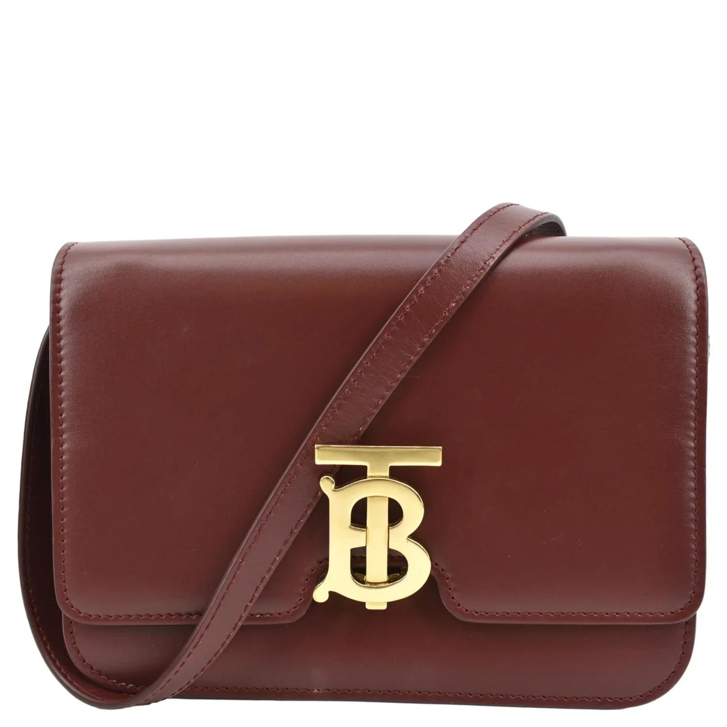 Leather Lola Red Shoulder Tb Bag Pre-owned BURBERRY