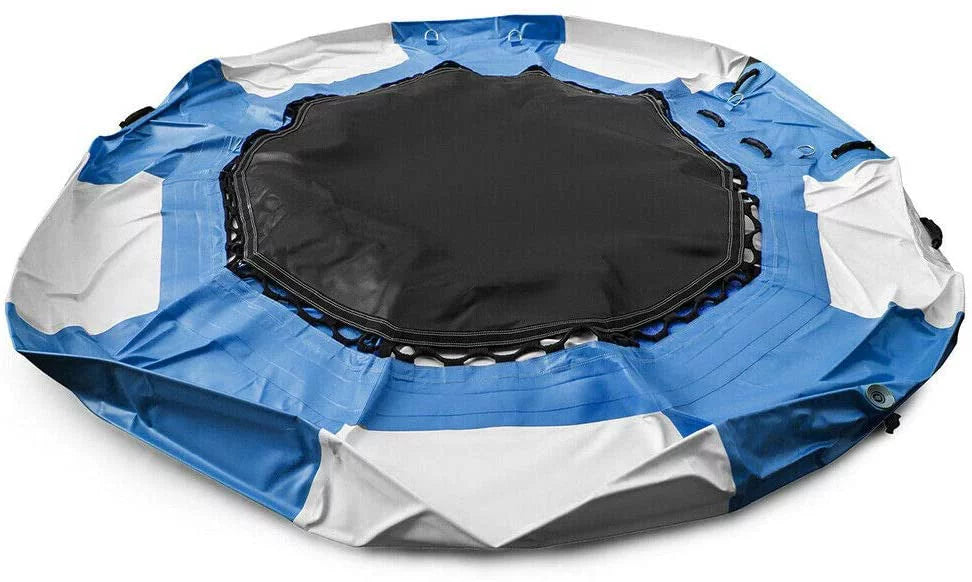Floated Bouncer Jump Inflatable Trampoline Miumaeov Water 880lb Platform Jump Ring 17Ft Swimming 400kg/ Float Beach Pool