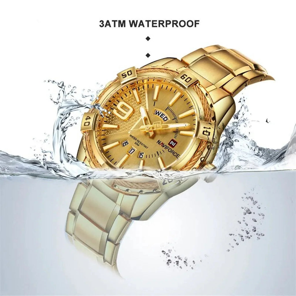 Classic Band Men's Fashion Original Waterproof Watches Quartz Luxury Men Business Brand BB Man Steel For Clock WristWatch