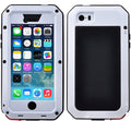 Outdoor 7 Rugged Duty Scratch Plus Glass Travel Shockproof Metal Military Protection, Aluminum and Resistant (White) Heavy Gorilla Case iPhone Grade