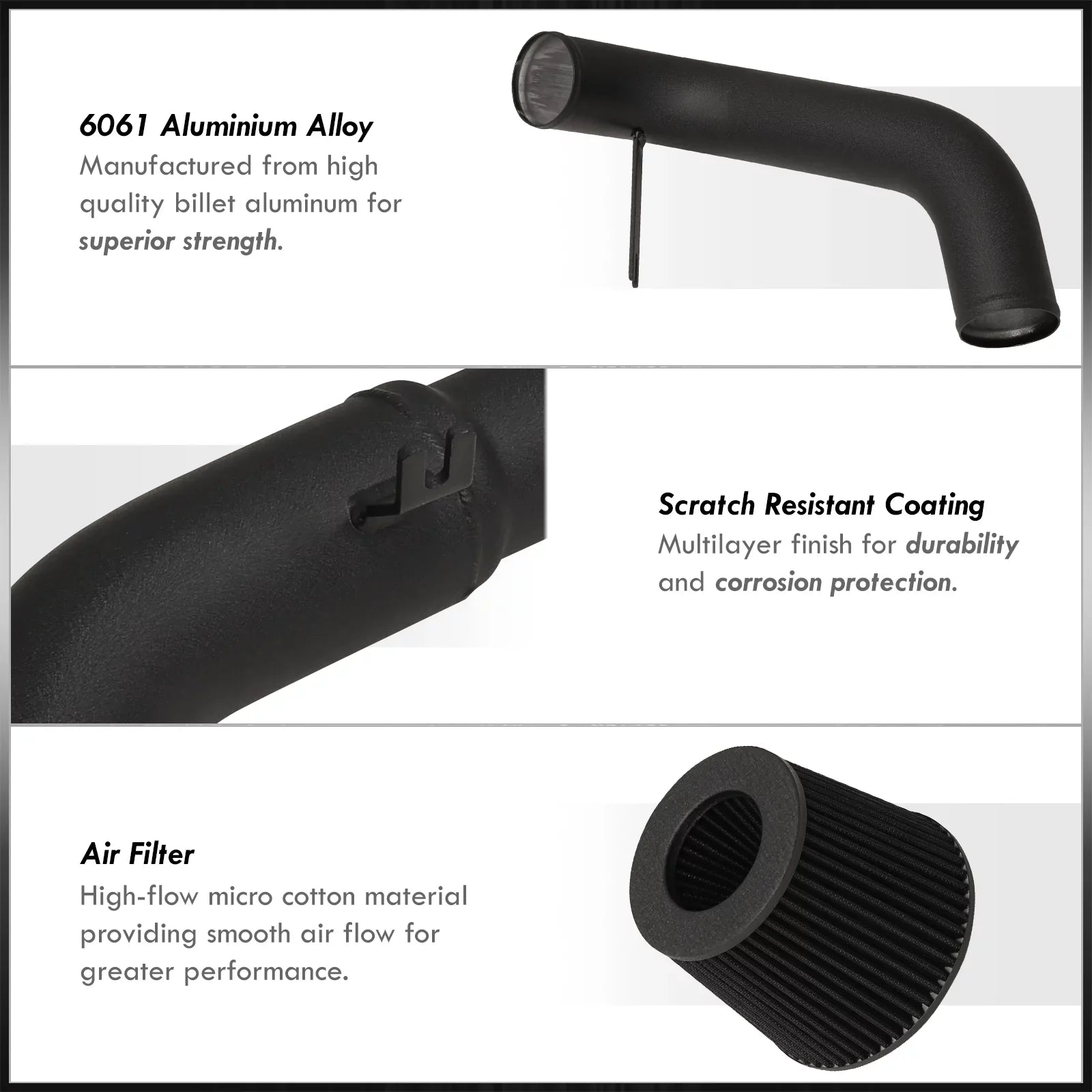 Intake Distributors JDM Pipe LX 2006 2009 06 2007 AJP 2008 CAI Cold For DX System 08 Aluminum 1.8L + Black EX Air 07 Piping 11 Civic Induction Filter Honda 2010 09 L4 Compatible/Replacement 2011 10